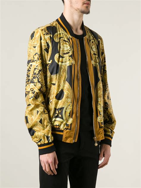 versace performance track mens jackets|Versace bomber jacket.